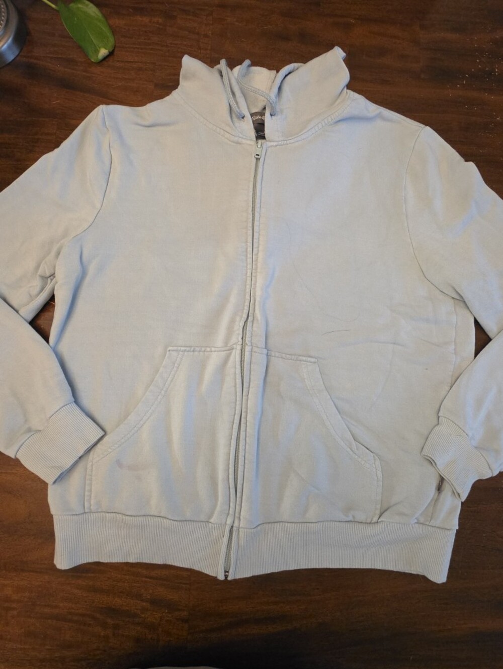 Eddie Bauer Men's Vintage Soft Full-Zip Fleece Hoodie - Light Turquoise - Size M
